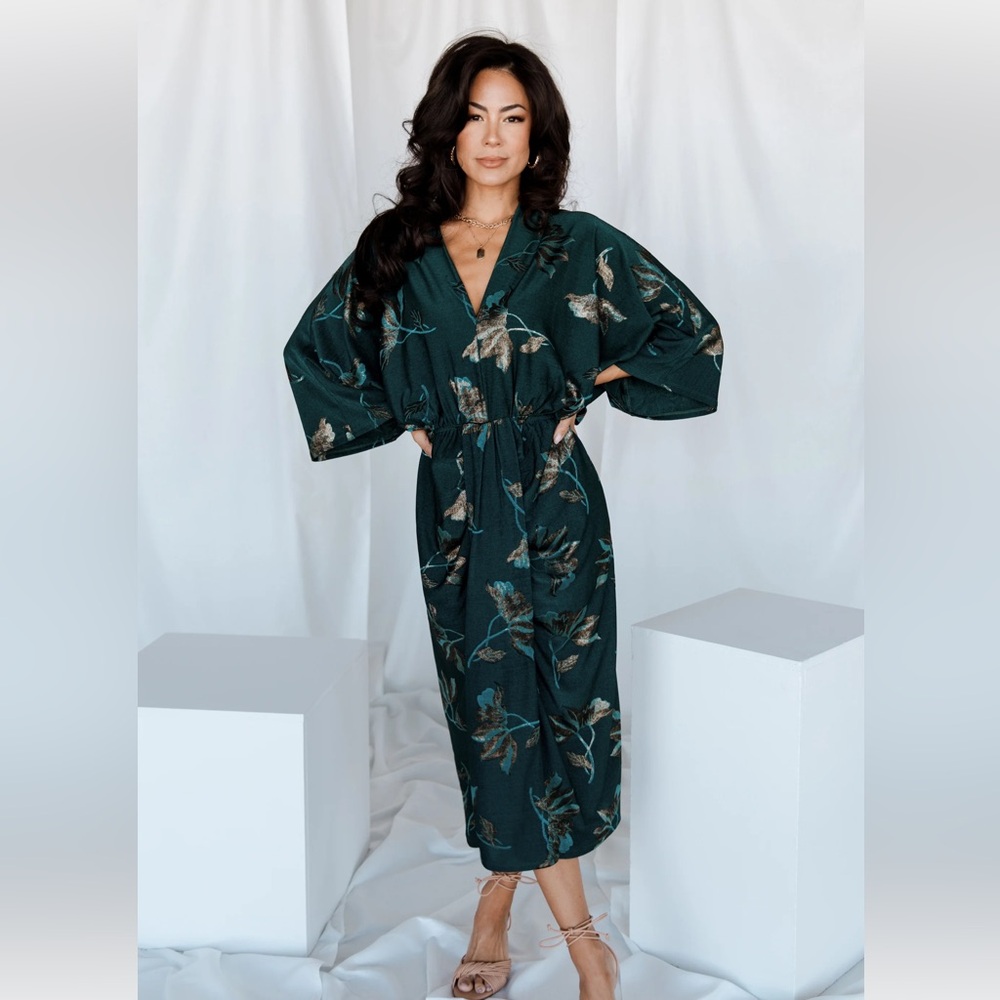 NWT Jade Deep-V Ruched Dress | XL